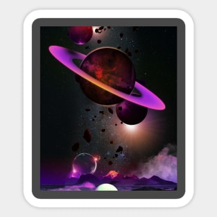 Panetary Worlds Sticker